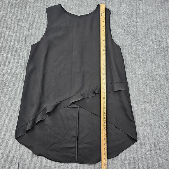 Amanda Uprichard Sleeveless Top Womens Large Asymmetrical Hem Layered Blouse - Picture 3 of 6